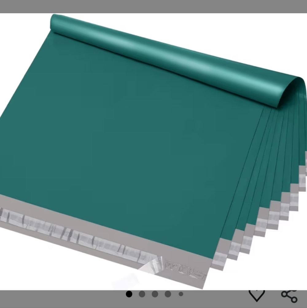 10 pc 24x24 Forrest Green Polymailers